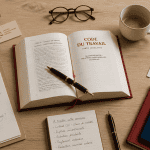 conseil droit travail code du travail sur bureau