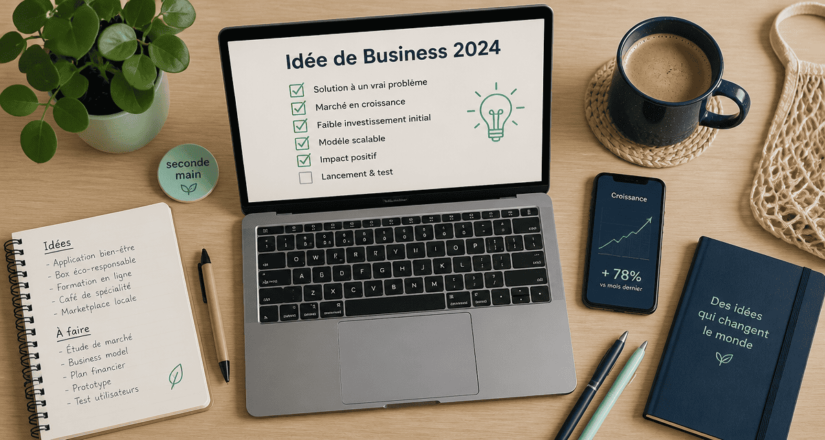 idee de business 2024 checklist ordinateur carnet