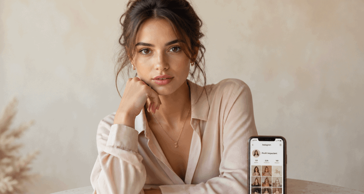 insta photo profil femme élégante portrait net