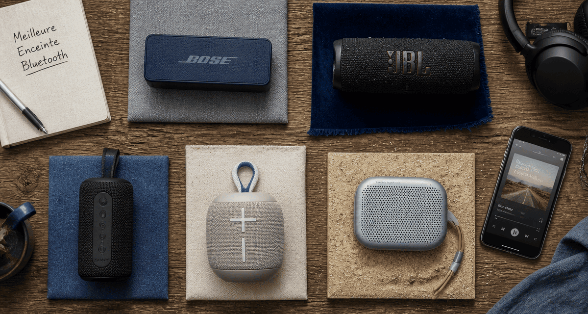 meilleur enceinte bluetooth sur table en bois