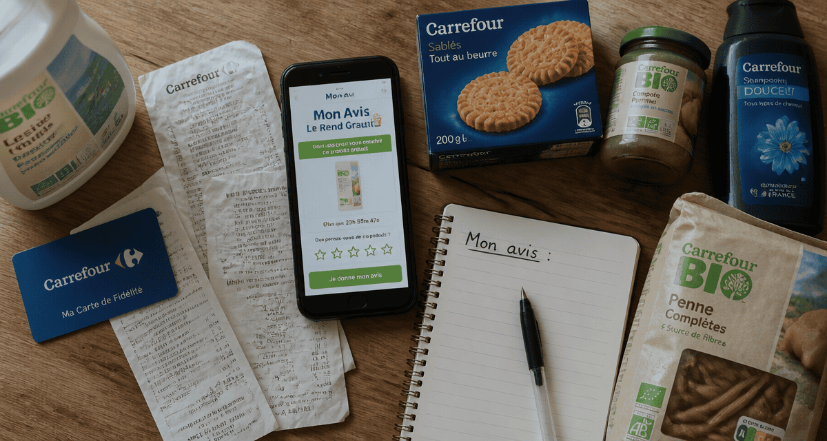 mon.avis.le.rend gratuit carte Carrefour smartphone coupon