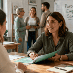 parcours emploi santé échange psychologue équipe