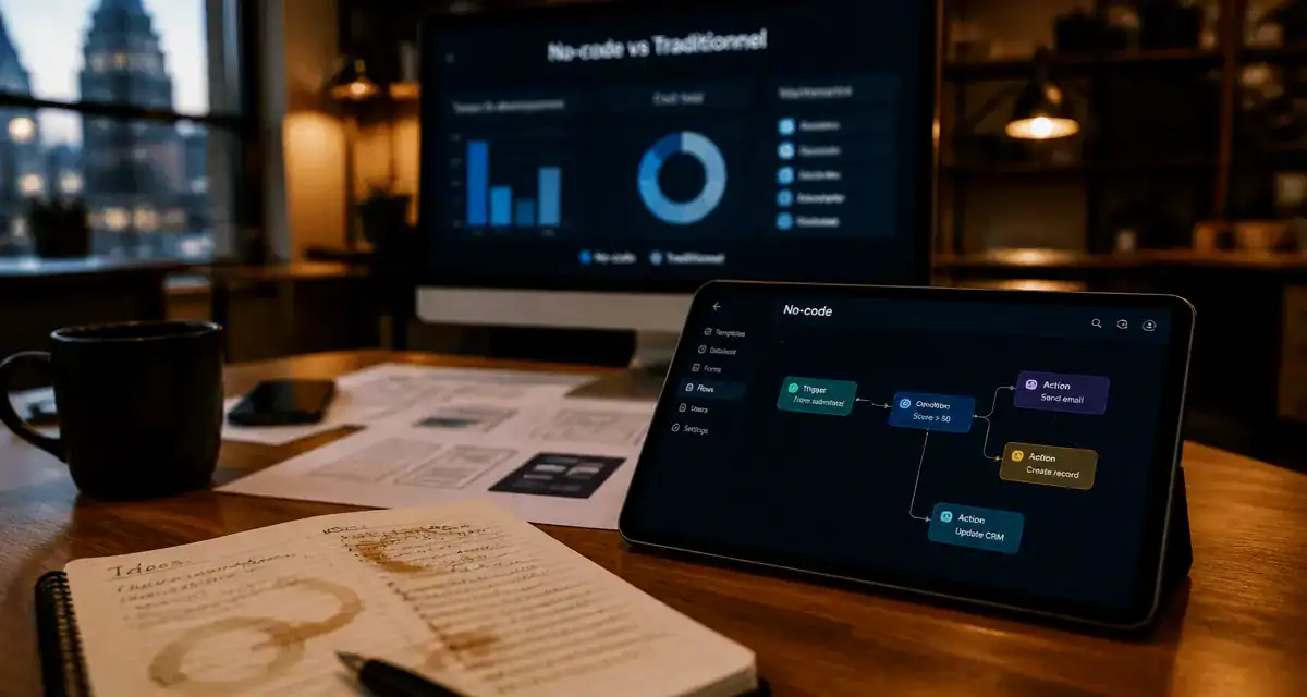 Agence no-code Luxembourg : workflow visuel et projet plus rapide