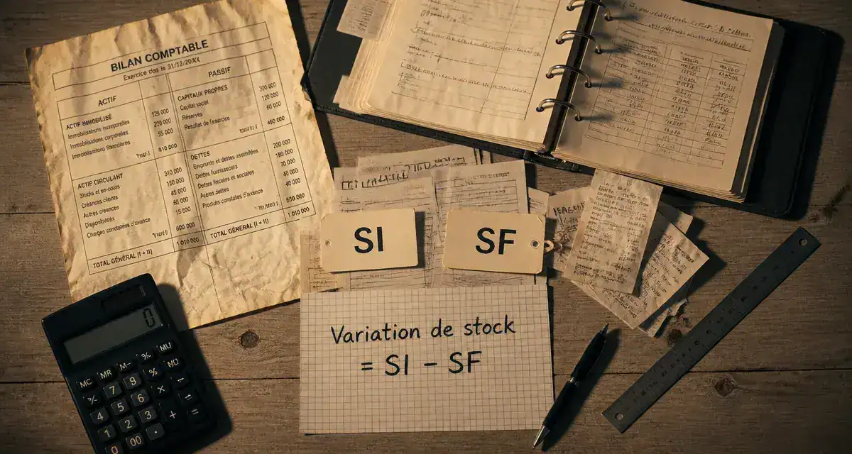 Calcul variation de stock SI SF pour résultat comptable fiable