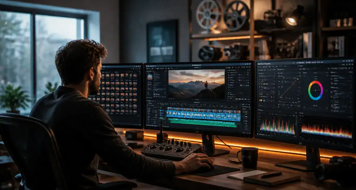 davinci resolve avis interface montage
