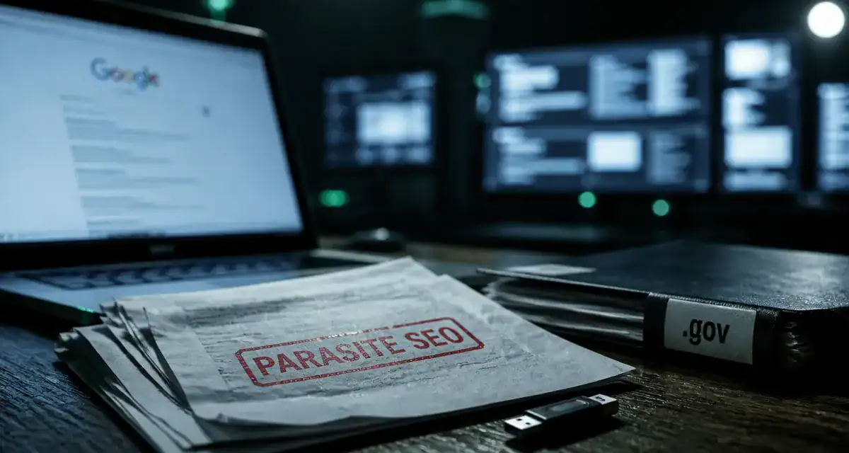 parasite seo : sanctions Google sur écran ordinateur