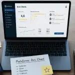 Plateforme avis client sur ordinateur et smartphone