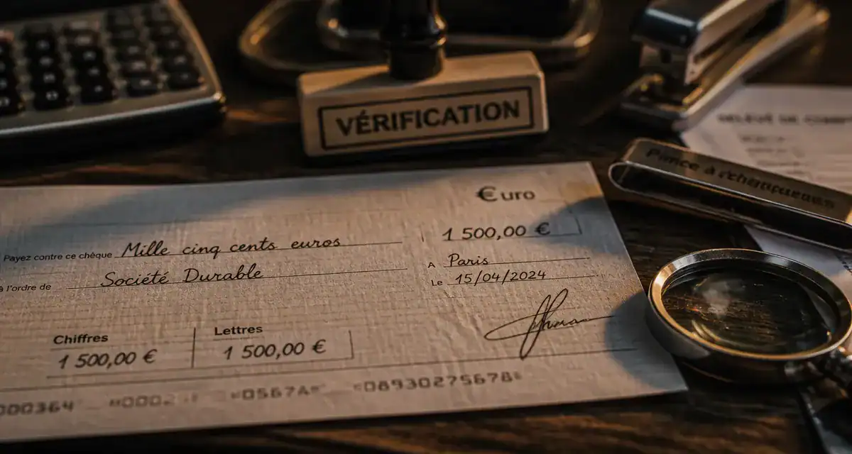 verification reglementaire cheque, contrôle pour éviter le rejet bancaire