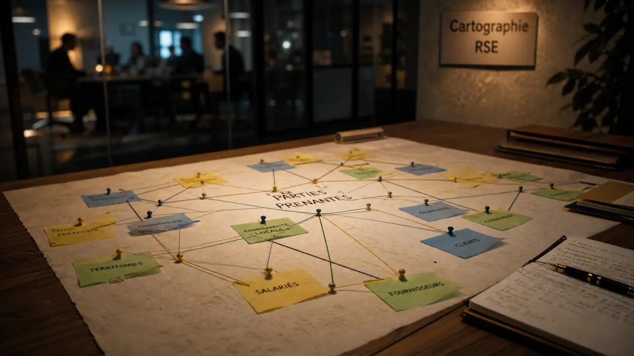 Cartographie des parties prenantes internes et externes en réunion