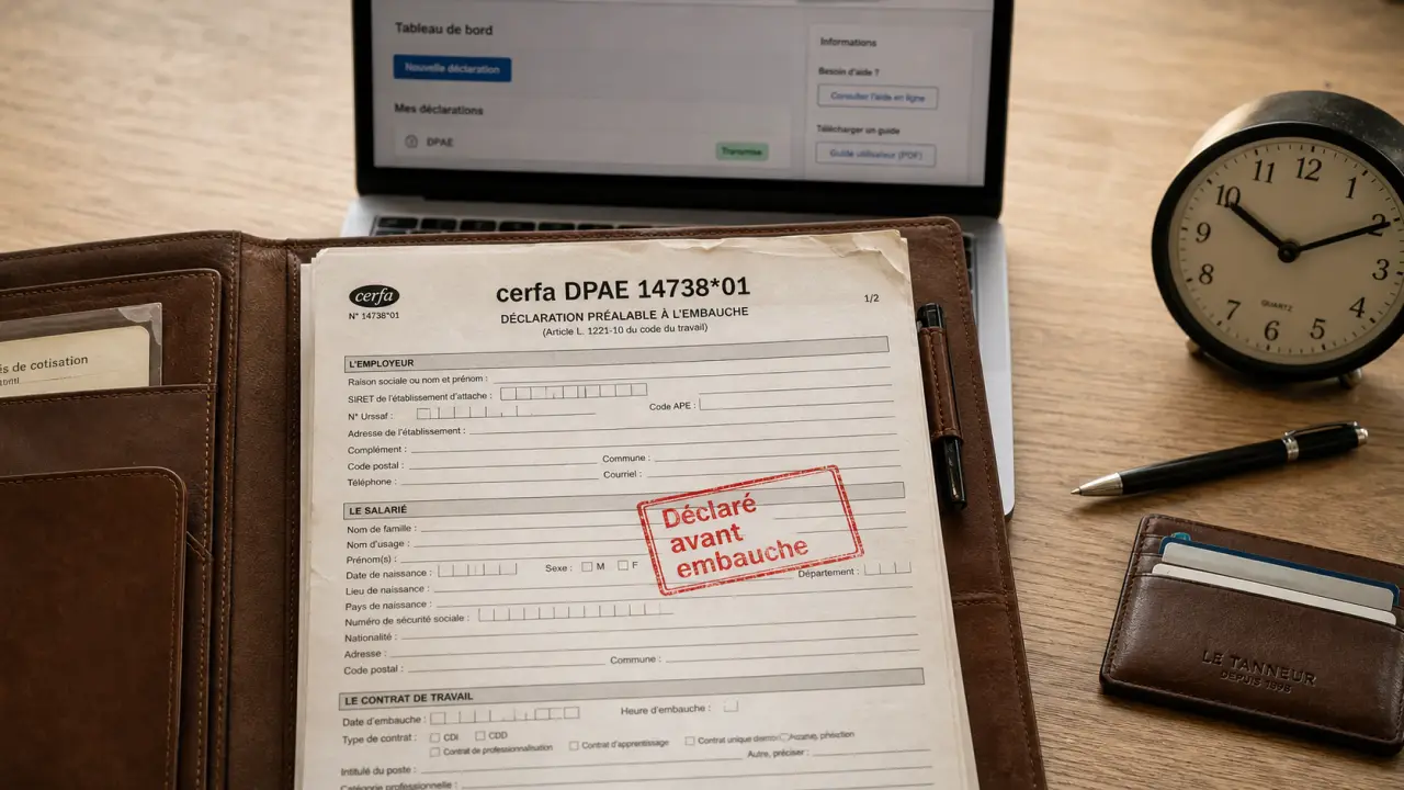 cerfa dpae avant embauche : déclaration DPAE