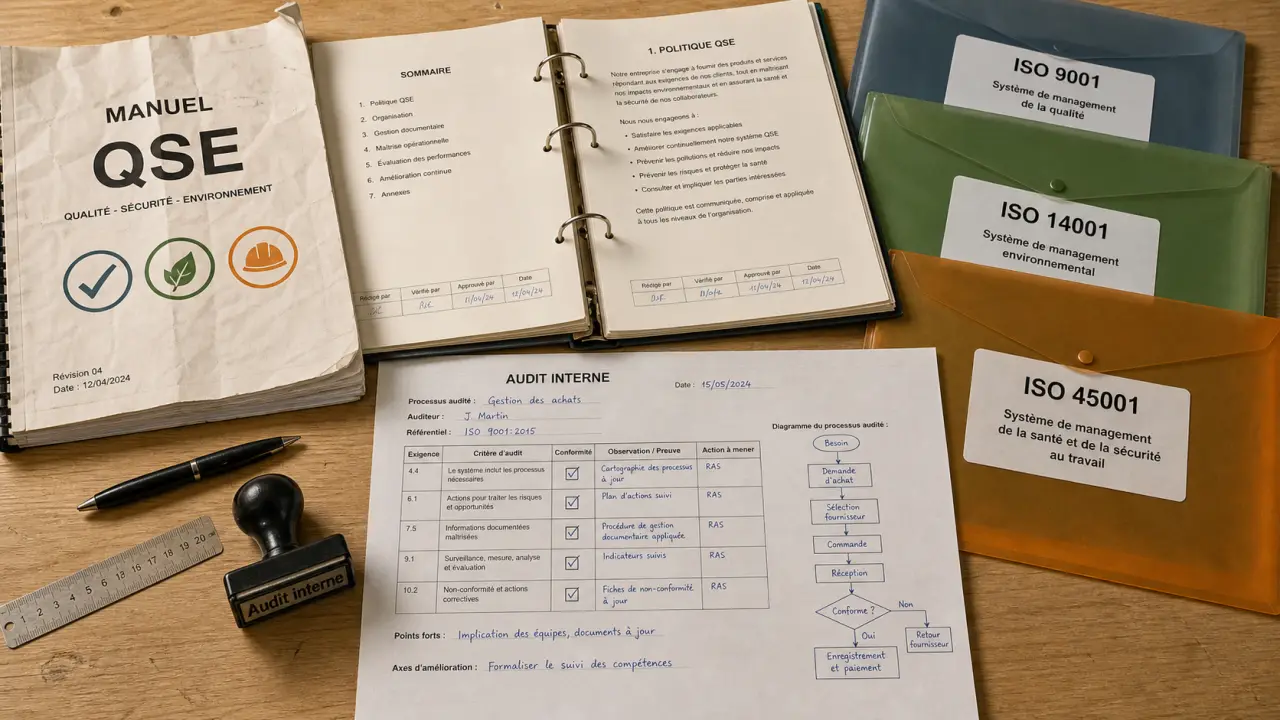 Certification QSE : audits ISO 9001, ISO 14001 et ISO 45001