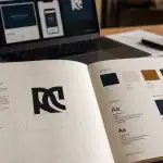 Charte graphique exemple : brand book et couleurs en studio