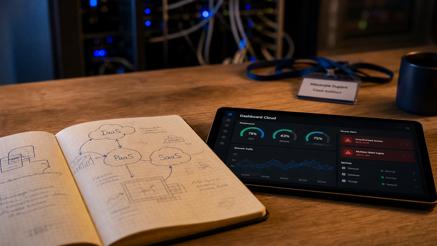 Formation cloud IaaS PaaS SaaS AWS Azure Google Cloud, dashboard et serveurs