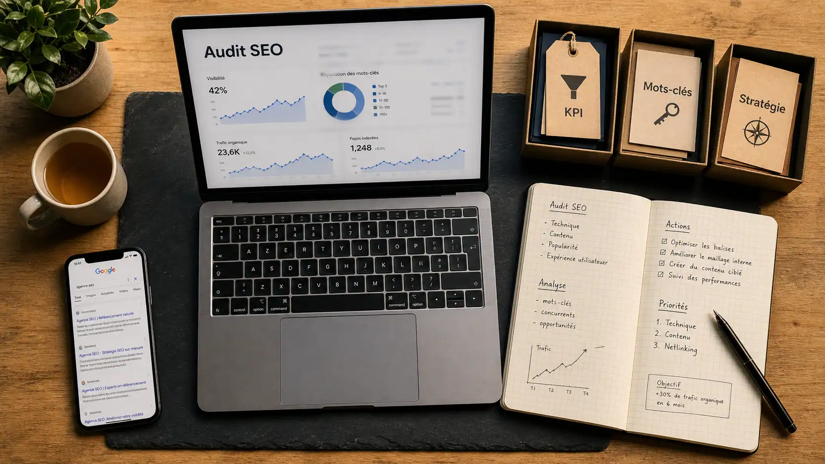 Meilleur formation SEO : audit et mots-clés sur écran