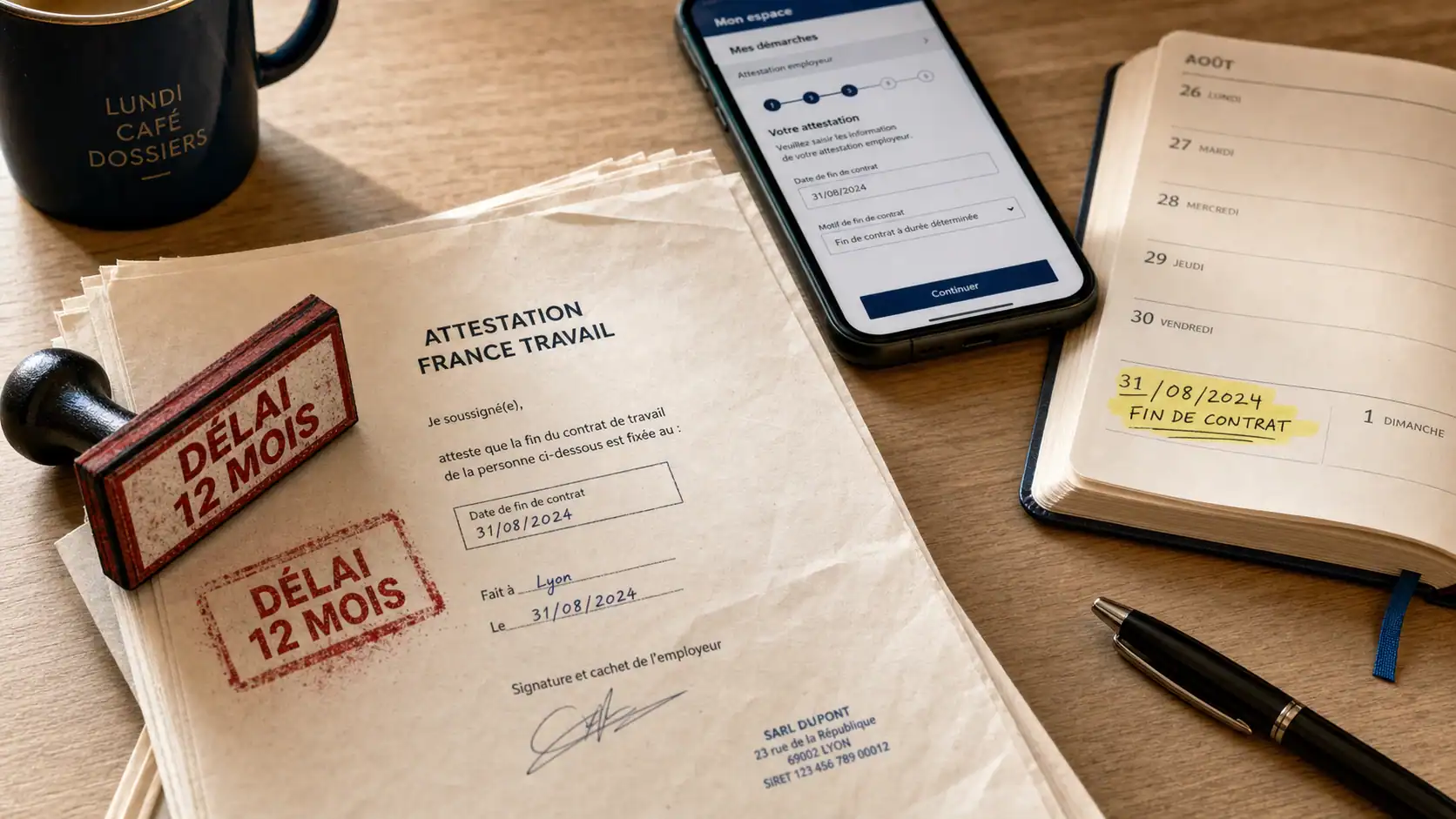 Réinscription Pôle emploi délai 12 mois à surveiller, France Travail et documents