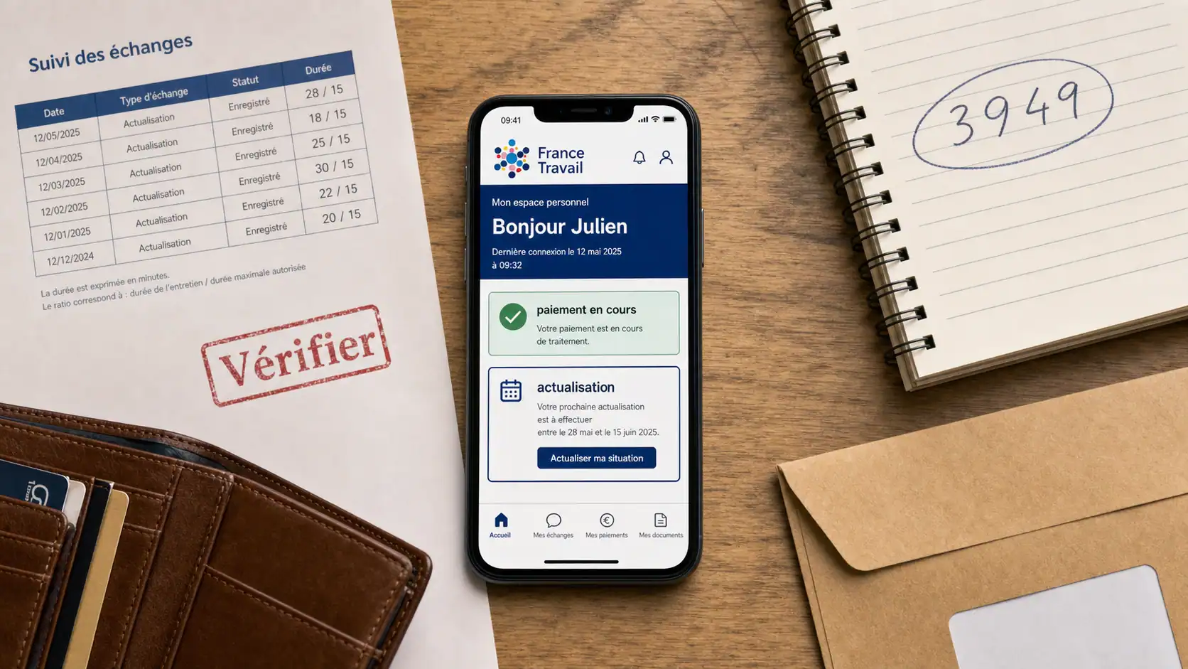 Retard paiement France Travail : actualisation paiement en cours