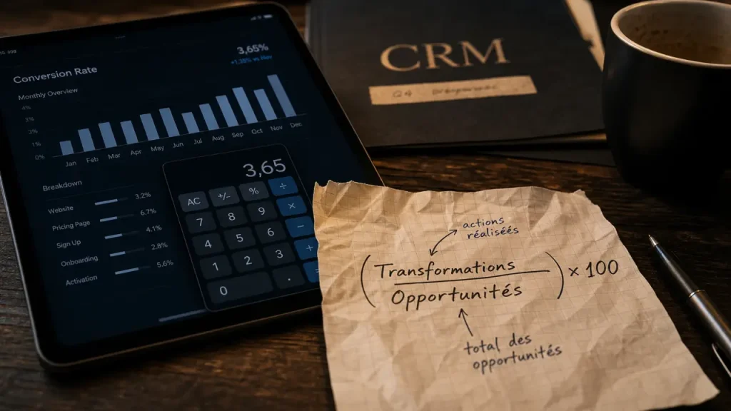 Taux de transformation définition : calcul, seuil 10% à 25% sur graphique