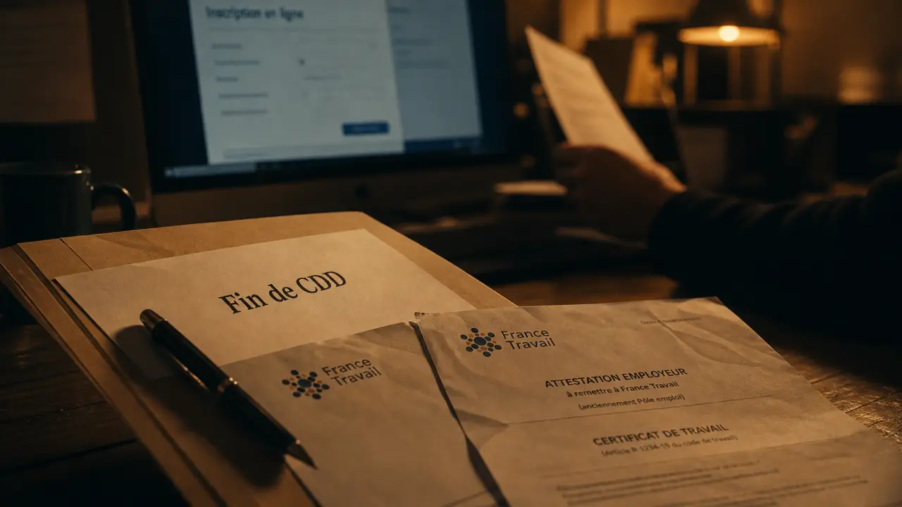 CDD droit chomage : dossier fin de CDD pour France Travail