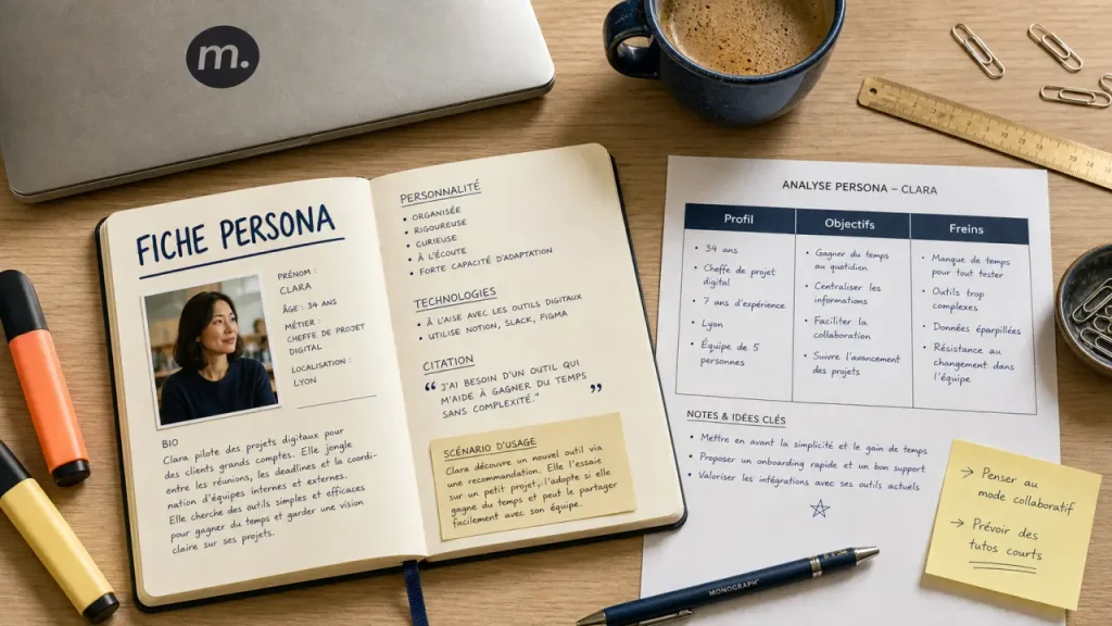 Fiche persona : profils clairs pour ciblage précis