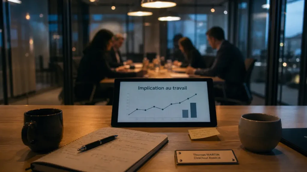 Implication au travail : réunion en entreprise
