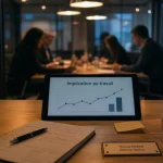 Implication au travail : réunion en entreprise
