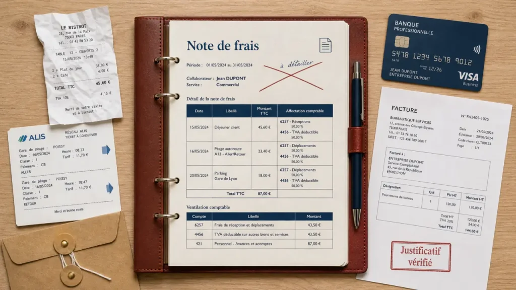 Note de frais comptabilité : comptes 625, TVA et URSSAF à éviter