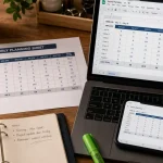Planning horaire de travail gratuit avec Excel et Google Sheets