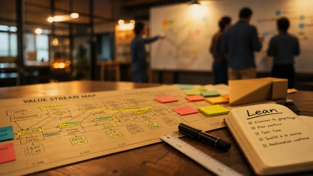 Processus lean : 5 principes et 7 gaspillages