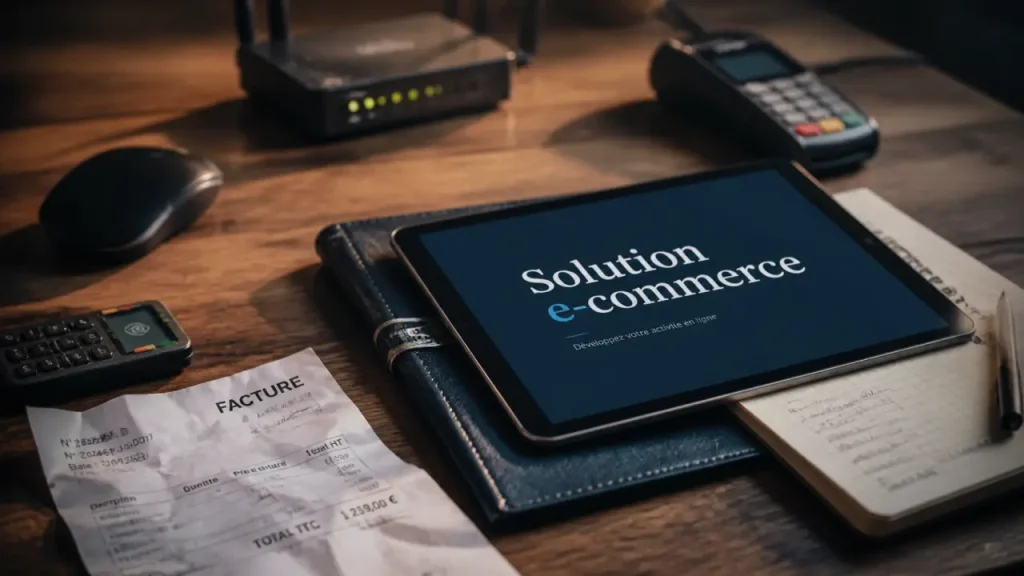 Solutions e commerce SaaS open source headless sur écran bureau