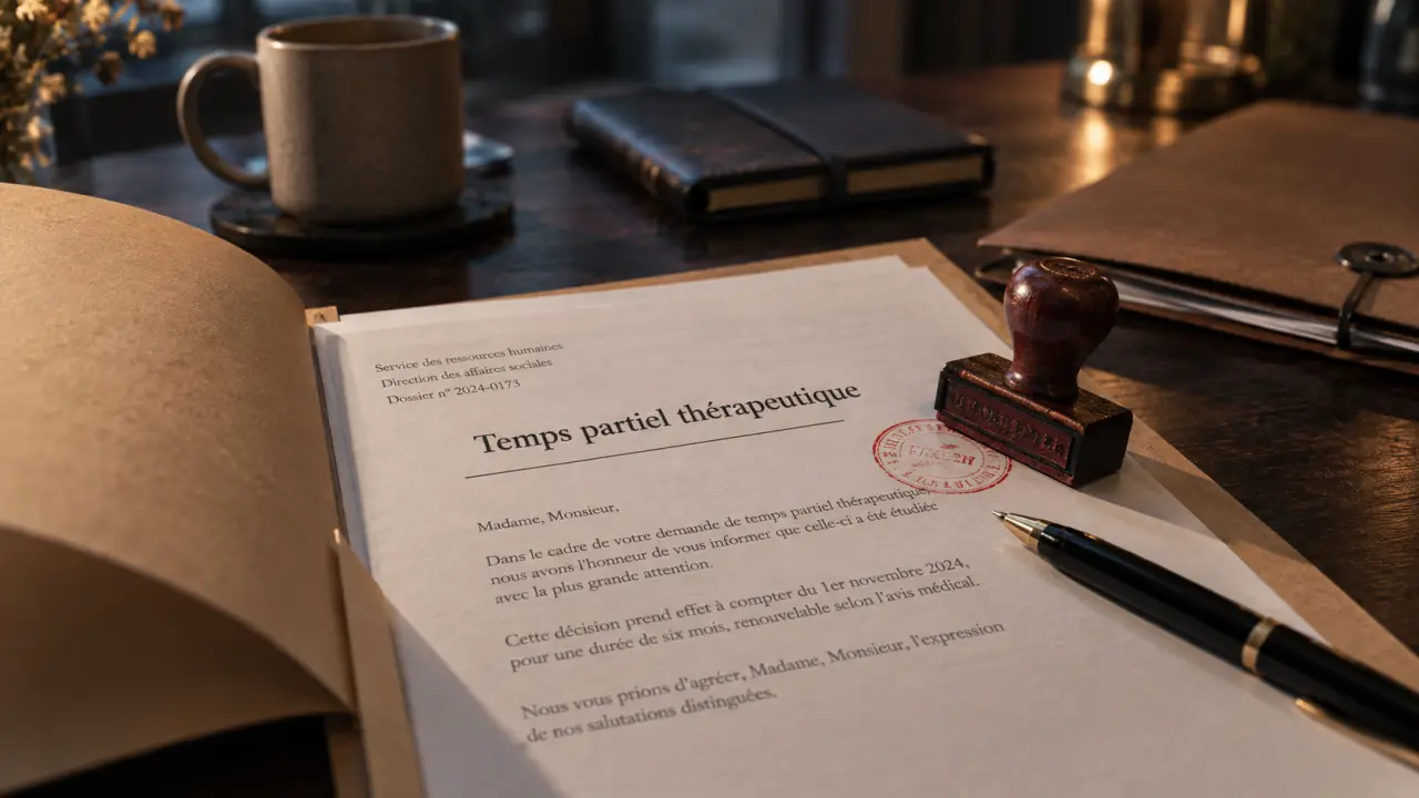 Délai réponse employeur mi temps thérapeutique : courrier et règles