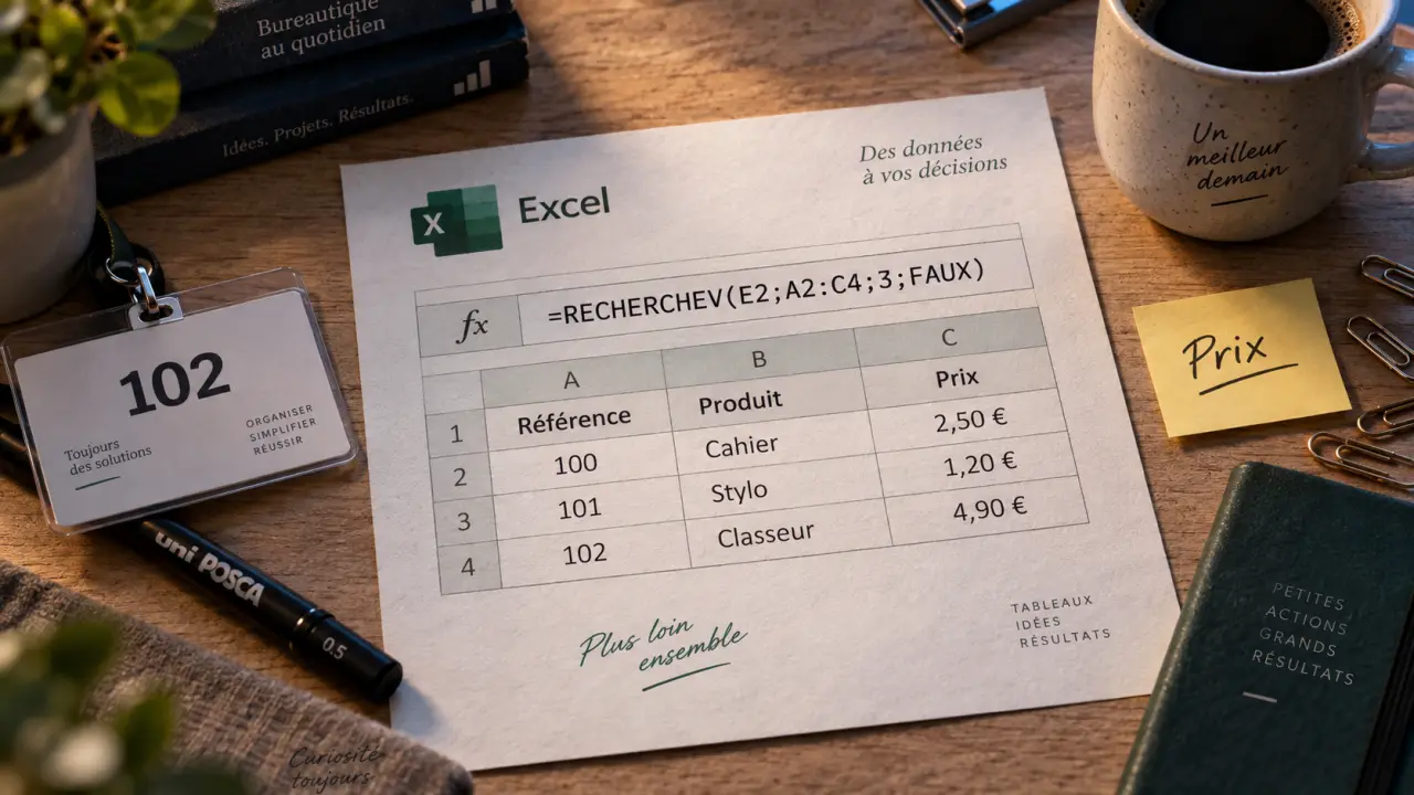 RechercheV Excel : mauvais index fausse les résultats
